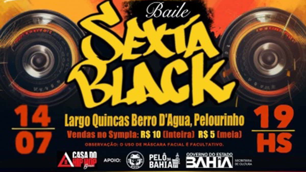 Baile Sexta Black no Pelourinho em Salvador