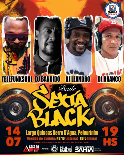 Baile Sexta Black em Salvador - Poster