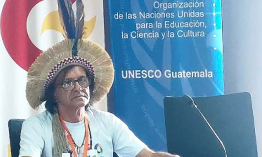 Waldo da Mata no fórum da Unesco na Guatemala